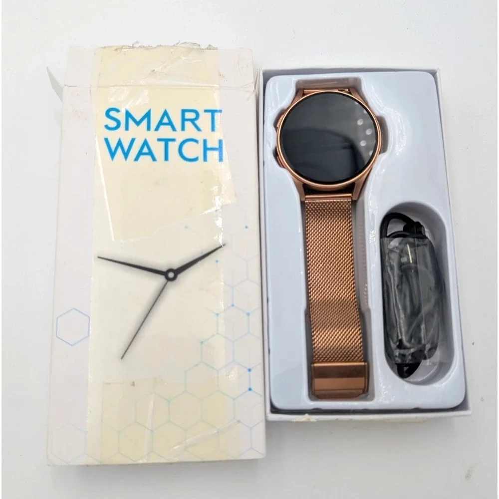 Touch Screen Smart Watch for Men And Women, Bluetooth, Phone Call, Fitness Gold